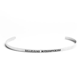 TWISTED WARES BANGLE HALLELUJAH MF'S STAINLES STEEL