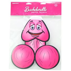 PIPEDREAM BANNER BACHELORETTE PARTY FAVORS PECKER
