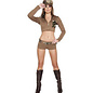 ROMA ROMA COSTUME 2 PIECE SULTRY SOLDIER BROWN/CAMO
