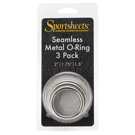 SPORTS SHEETS SPORTSHEETS METAL O RING PACK OF 3