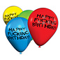 CANDY PRINTS X-RATED BIRTHDAY BALLOONS 8PK