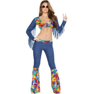 ROMA ROMA GROOVY LOVE CHILD COSTUME BLUE LARGE