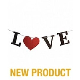 FORUM NOVETIES INC. BANNER LOVE RED HEART