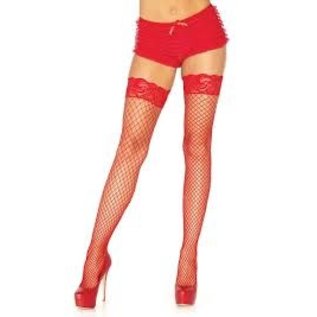 LEG AVENUE THIGH HIGH STAY UP LACE FISHNET