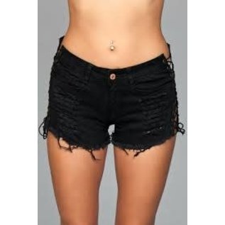 BE WICKED LOOPED IN DISTRESSED SHORTS