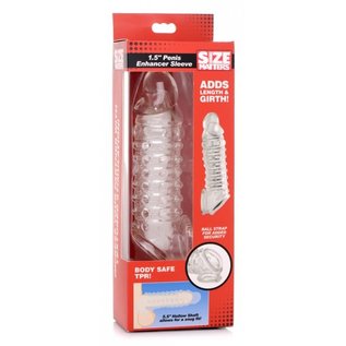 XR BRAND SIZE MATTERS ENHANCEMENT EXTENDER 7" CLEAR RIBBED