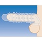 XR BRAND SIZE MATTERS ENHANCEMENT PROSTHETIC 7" CLEAR RIBBED