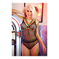 FANTASY LINGERIE FANTASY LINGERIE I'D HIT THAT CAGED CAMI AND CHEEKY PANTY  L/XL