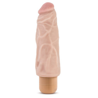 BLUSH DR SKIN COCK VIBE #9 VANILLA 7 INCH