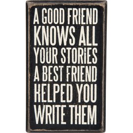 PRIMITIVES BY KATHY BOX SIGN BEST FRIEND