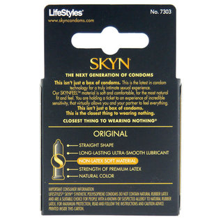 LIFESTYLE CONDOM LIFESTYLES SKYN ORIGINAL 3 PACK