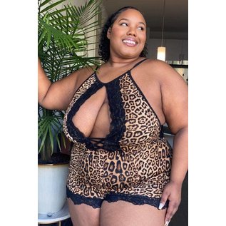 FAIRE CURVY FOX HERE TO STAY LEOPARD AND BLACK