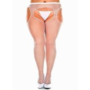 MUSIC LEGS ML PANTYHOSE FISHNET CROTCHLESS SUSPENDER 903