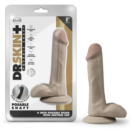 BLUSH DR SKIN POSABLE DILDO 6" VANILLA