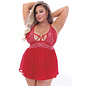 SEVEN TILL MIDNIGHT BABYDOLL & THONG LACE