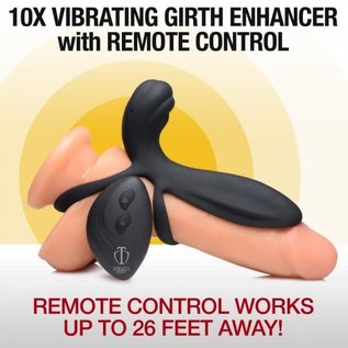 TRINITY TRINITY GIRTH ENHANCER W/ REMOTE VIBE 10X BLACK