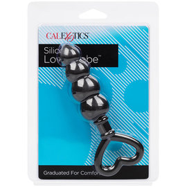 CALIFORNIA EXOTICS BEADED ANAL PROBE SILICONE LOVE BLACK