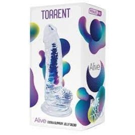 ALIVE ALIVE JELLY DILDO TORRENT 8" CLEAR