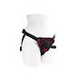 SPORTS SHEETS SAFFRON SILICONE PEGGING KIT BLACK/RED