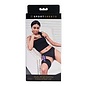 SPORTS SHEETS DUAL PENETRATION THIGH STRAP ON BLACK