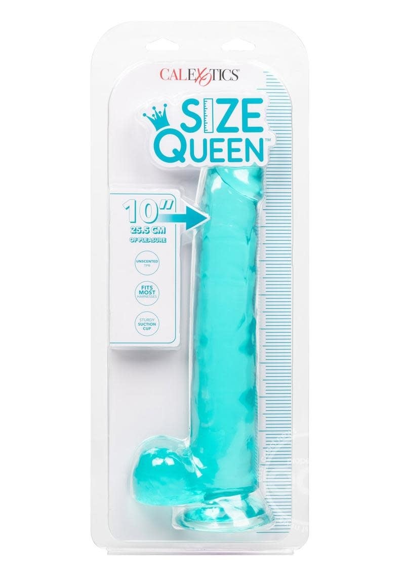 SIZE QUEEN DILDO GREEN 10 INCH pic