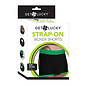 GET LUCKY GET LUCKY STRAP ON BOXER SHORTS BLACK/GREEN TRIM