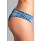 BE WICKED BE WICKED CHEEKY JEANS MINI SHORTS BLUE