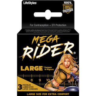 PARADISE PRODUCTS RIDER CONDOM 3 PACK