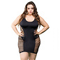 BEVERLY HILLS NAUGHTY GIRL SHOULDER CENTER BAND TUBE DRESS BLACK QS