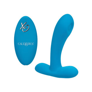 CALIFORNIA EXOTICS VIBE G SPOT CALX THUMPING/ REMOTE SILICONE  BLUE