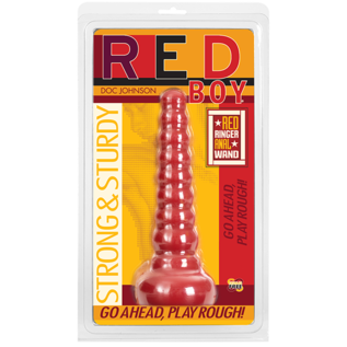 DOC JOHNSON PLUG RED BOY BEADED