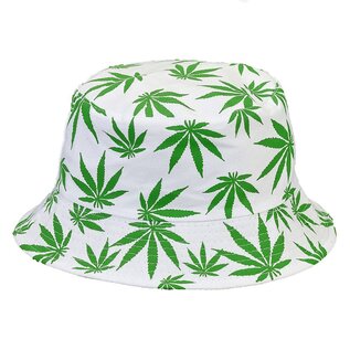FASHIONCRAFT BUCKET HAT WITH GREEN LEAVES