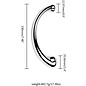 "O" HEAVENS "O" HEAVENS WAND DOUBLE ENDED STAINLESS LARGE