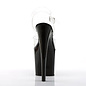 PLEASER PLEASER TABOO STILETTO SANDAL  7 1/2" HEEL BLACK