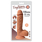 CURVE TOYS EASY RIDER DILDO SILICONE 8" CARAMEL