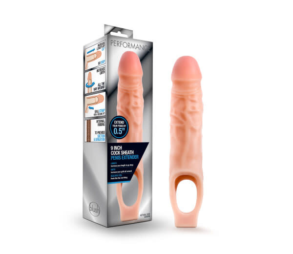 BLUSH PERFORMANCE COCK SHEATH PENIS LIGHT 9"
