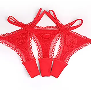 "O" HEAVENS FLOWER PANTY GIFT LACE RED
