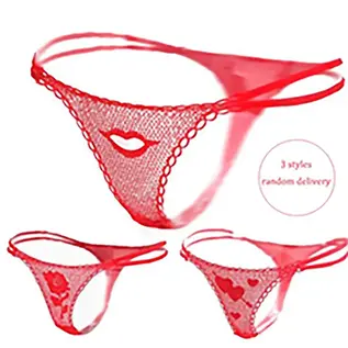"O" HEAVENS "O" HEAVENS PANTY FLOWER LACE RED