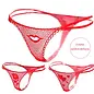 "O" HEAVENS FLOWER PANTY GIFT LACE RED