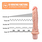 BLUSH DR SKIN SILICONE DR RICHARD VIBRATING DILDO 9" VANILLA