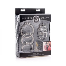 XR BRAND THE PEN DELUXE STAINLESS STEEL CHASTITY CAGE