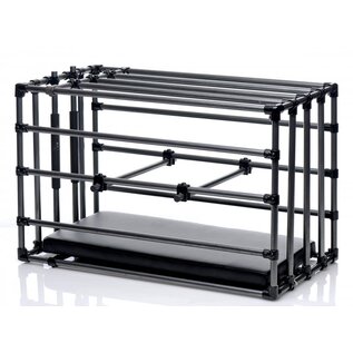 XR BRAND KENNEL ADJUSTABLE CAGE WITH PADDED BOARD
