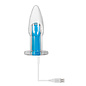 ELECTRIC NOVELTIES GENDER X PLUG W/REMOTE ELECTRIC BLUE