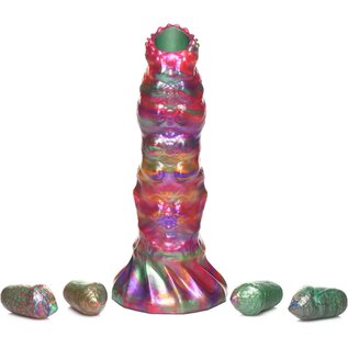 XR BRAND CREATURES LARVA OVIPOSITOR DONG WITH EGGS MULTICOLOR