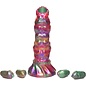 XR BRAND CREATURES LARVA OVIPOSITOR DONG WITH EGGS MULTICOLOR