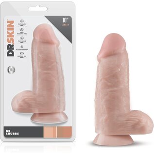 BLUSH DR SKIN CHUBB DILDO 10" VANILLA