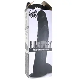 XR BRAND MASTER COCK HUNG HARRY DILDO 11.75" BLACK