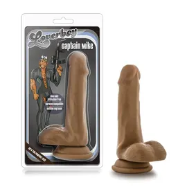 LOVERBOY LOVERBOY DILDO CAPTAIN MIKE 6" CHOCOLATE