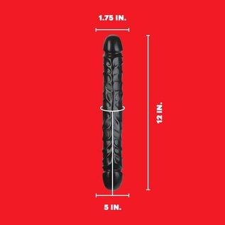 DOC JOHNSON DJ DOUBLE HEADER JR. DONG VEINED 12"