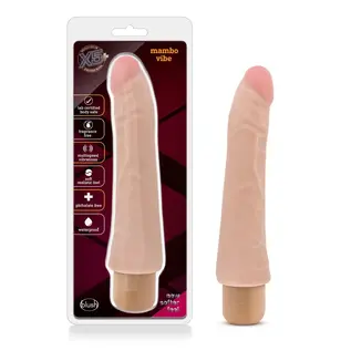 BLUSH VIBE DILDO X5 MAMBO BEIGE 9.25"